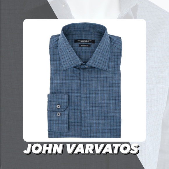 John Varvatos Other - NWT John Varvatos Star USA Trim Fit Plaid Dress Shirt